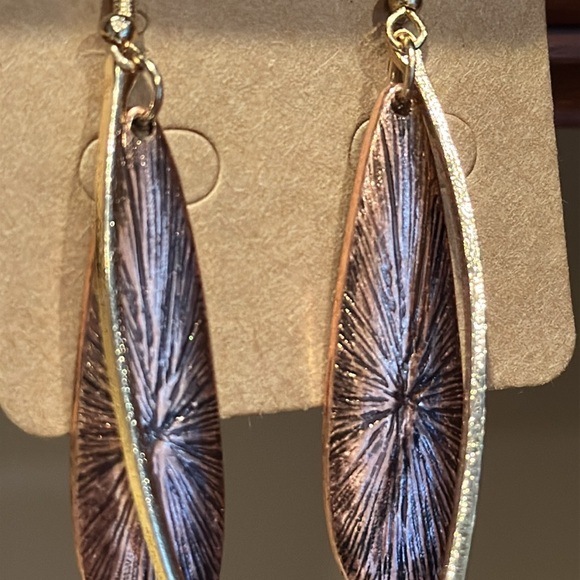 Copper dangle earring new - Picture 2 of 2